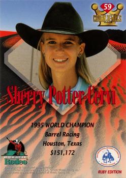 1996 High Gear Rodeo Crown Jewels #59 Sherry Potter-Cervi Back
